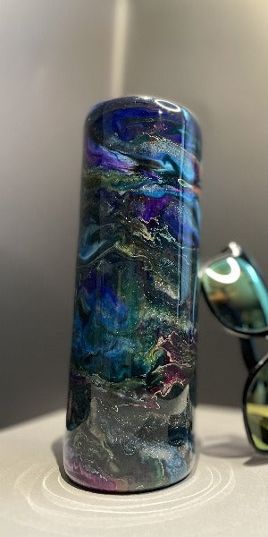 Alcohol Ink Swirl w/ Glitter